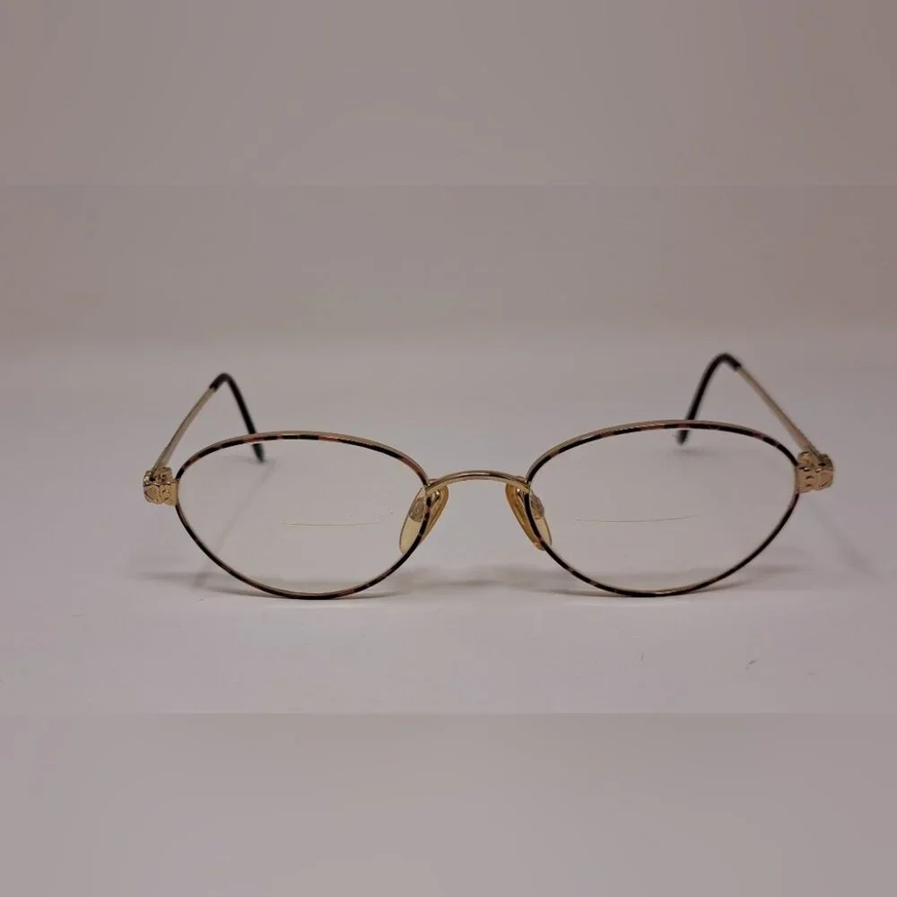 Yves Saint Laurent Women's Glasses Gold Metal Havana Frames 4084 Y119 52-19-130